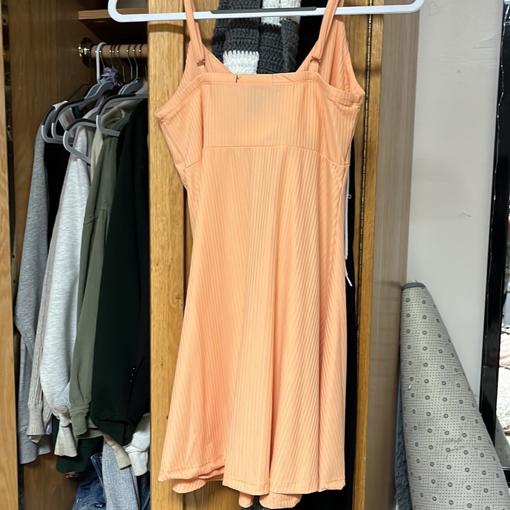forever 21 orange dress M - Picture 2 of 2